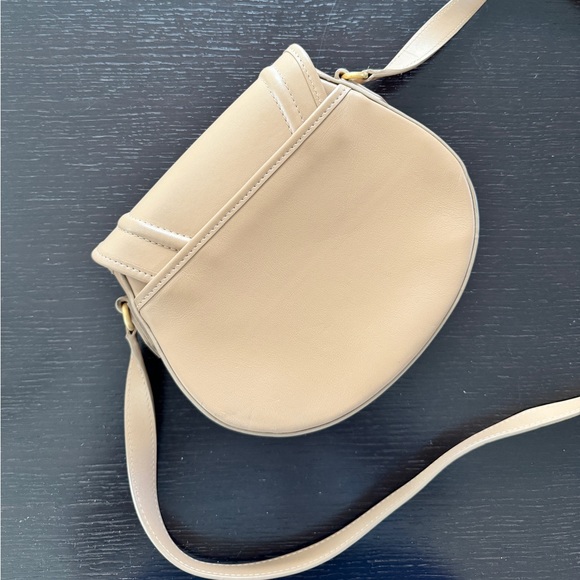 Gigi New York Jenni Saddle Bag in cappuccino Italian calfskin leather - Picture 8 of 12